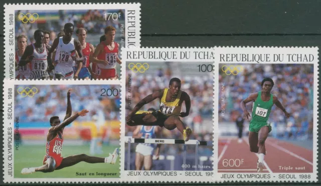 Tschad 1988 Olympische Sommerspiele Seoul 1166/69 A postfrisch