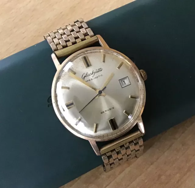 Herren Armbanduhr Glashütte Spezimatic  Datumanzeige  - Uhr ist funktionstüchtig