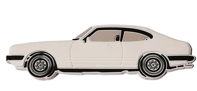 Berlin Magnet Ford Capri Mk3 S Kühlschrankmagnet – Schwarze Kunst