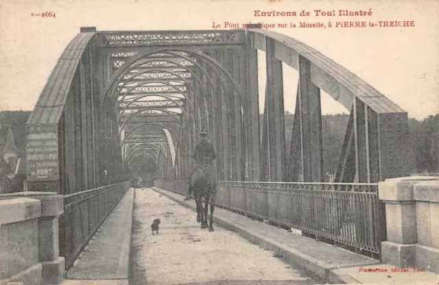 Metal bridge over the Moselle, in PIERRE-LA-TREICHE - illustrated surroundings of Toul