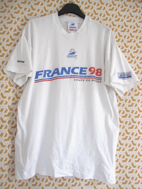 Artefact Rudyard Kipling Élastique 1998 coupe du monde champs t shirt adidas bon