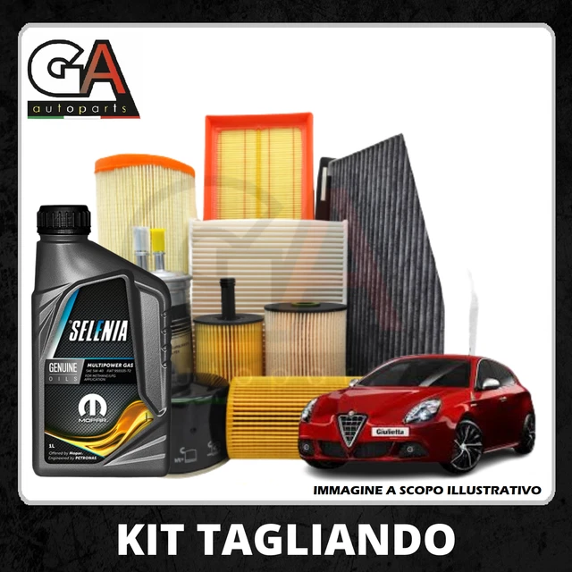 KIT 4FILTRI TAGLIANDO FIAT PUNTO EVO GPL 1.4 4 OLIO ROIL 5w40 GAS PIU - Foto 10