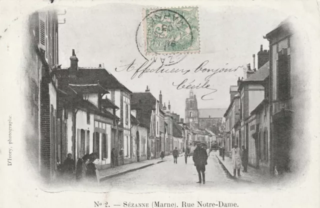 CPA 51 SEZANNE (Marne) Rue Notre-Dame