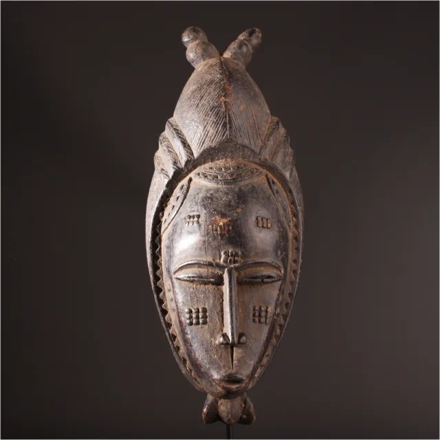 12705 Old Baule Mask Ivory Coast