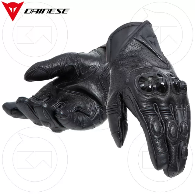Guanti Da Moto Dainese Blackshape In Pelle Nero Uomo Leather Gloves Black 631