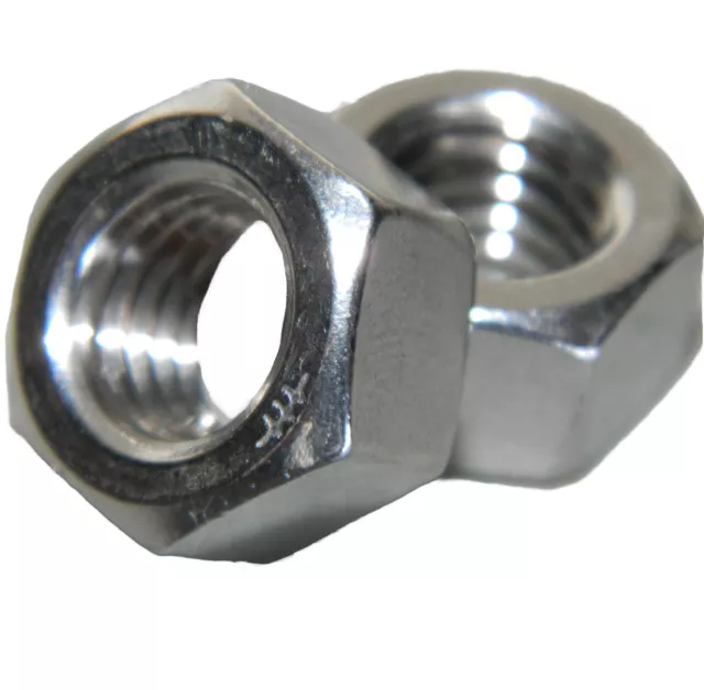 Stainless Steel machine screw hex nuts 1/4-20 Qty 25