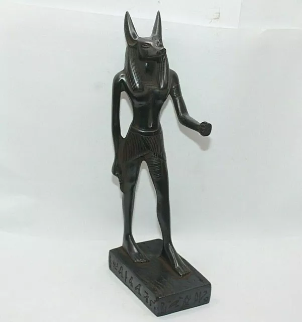 RARE ANCIENT EGYPTIAN ANTIQUE ANUBIS Stand Statue Stone Pharaoh Egypt History