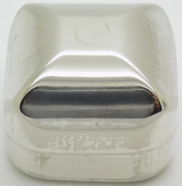 Vintage IN Argento Massiccio Italiano Mano Portagioie Tabacchiera Marchiato