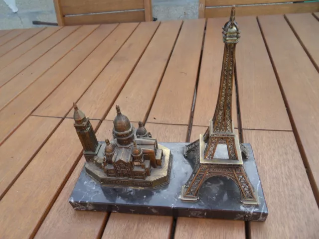 presse papiers de bureau french art deco le Sacré Coeur Tour Eiffel Paris