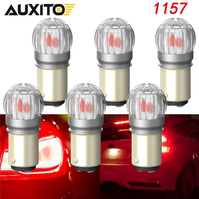 6pc 1157 LED Red Brake Stop Parking Rear Light Safety Bulb Tail Reverse Lamp EON