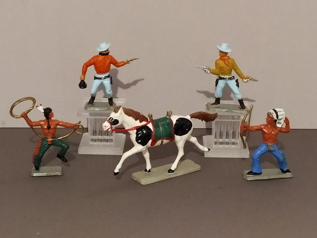 Figurine Vintage Starlux Cow-Boys Lasso Far West - Échelle 1/32 (60mm) - Occasion