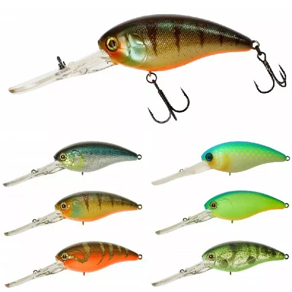 Illex Mascle Deep 4+ 70mm 21,5g DD Crankbait Jackall Wobbler Werfen & Schleppen