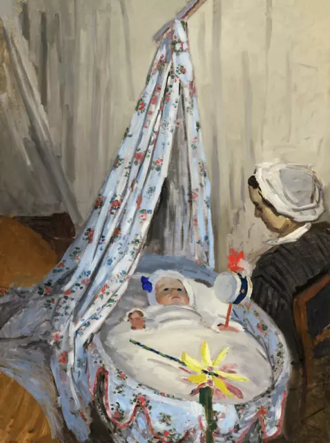 The Cradle | Claude Monet | 1867 Nursery Impressionism Nursery Art Print