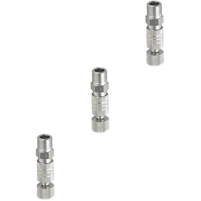 Juego de 3 adaptadores de aerógrafo accesorios compresor de aire conexiones de manguera macho hembra