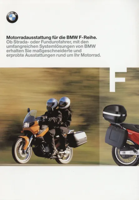 BMW F-Reihe Motorradausstattung Zubehör Prospekt 1998 12/98 F 650 Katalog