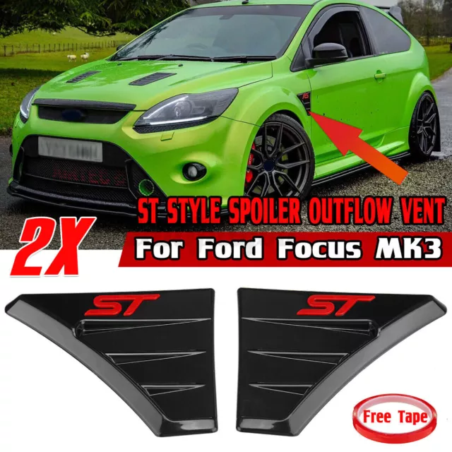 For Ford Focus Mk2 Mk3 Red St Wing Badges Fiesta St Wing Badges Focus Wing Vents