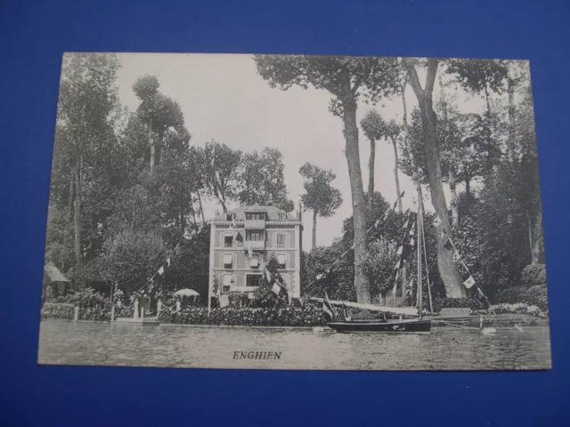 CPA Enghein-les-Bains View of the Great Lake, stamped 1913