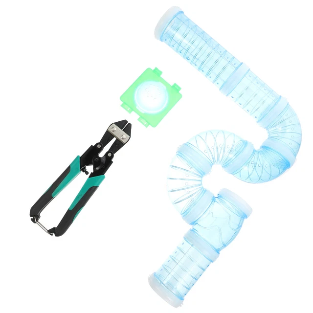 Hamster Tunnel Hideaway Cage Tubes: 1 Set Clear Tunnel Maze House Guinée tube To
