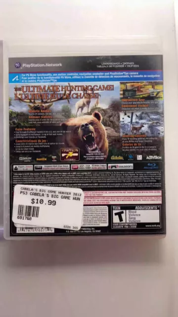 Cabela's Big Game Hunter 2012 (Sony PlayStation 3, 2011) - CIB 2