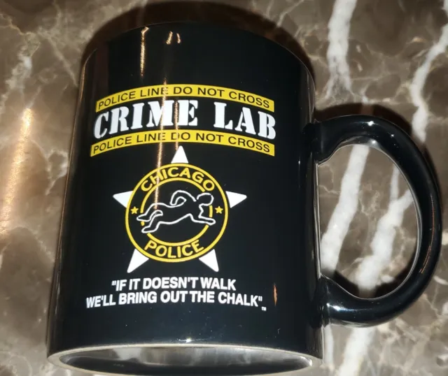 Vintage Chicago Police Crime Lab Coffee Mug Cup