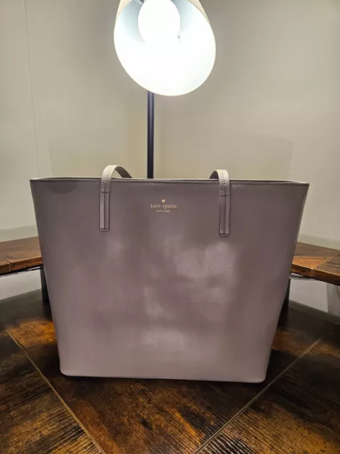 Kate Spade Large Grey Cara Tote Shoulder Bag