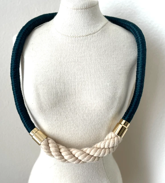 Collier Créateur Sandr'Angelli Doré Rose Jaune Orange - Ras Du Cou, Occasion Comme Neuf