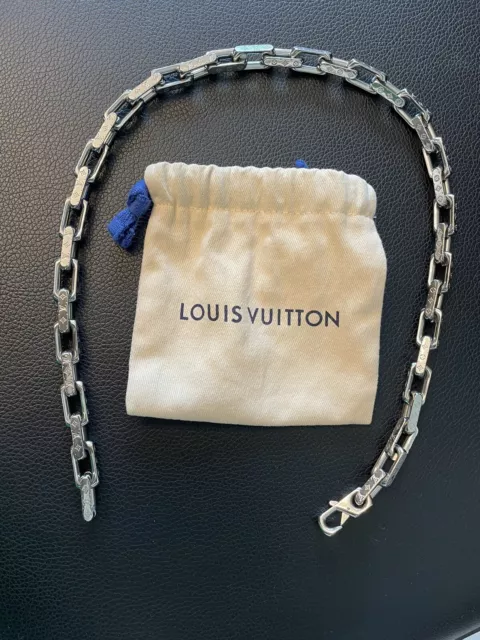 Louis Vuitton M63641 Monogram Eclipse Collie Charms Pendant Necklace from  Japan