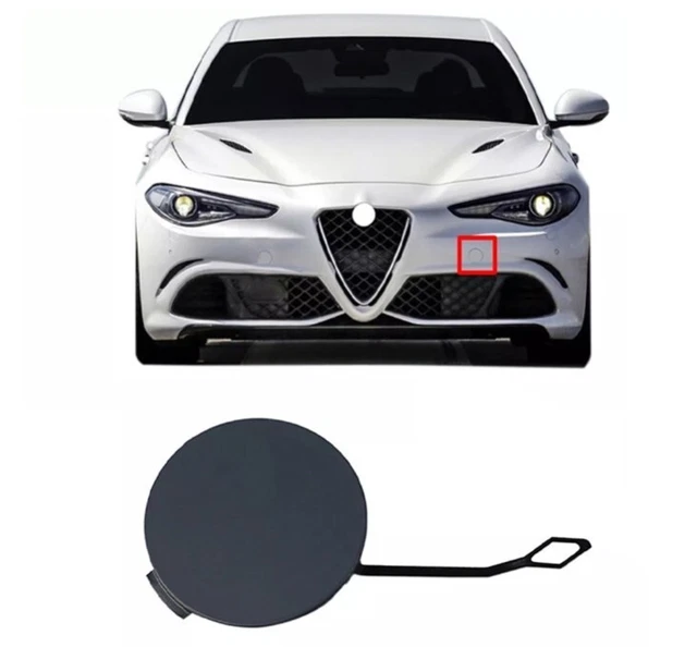 Cache Œil De Remorquage Chromé Pour Fiat 500 2007-2012 - Pièce OEM 735455393 Installation Facile