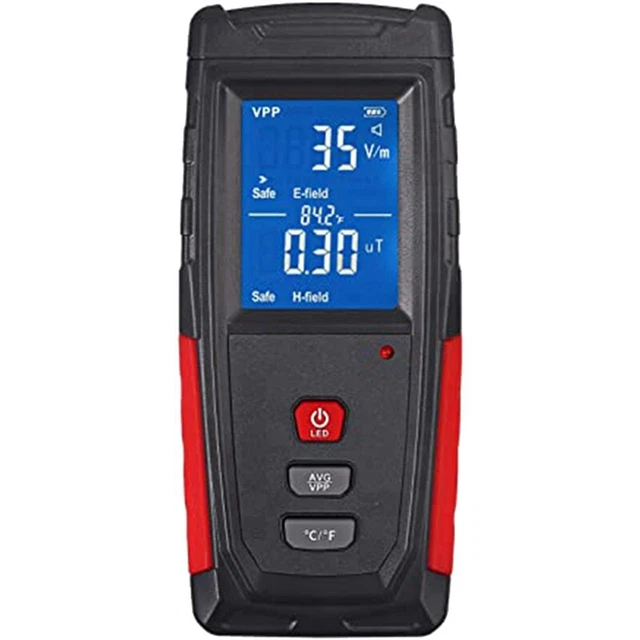 (1-1999 V/M, 0,01-99,99μT) Display digitale portatile sensore LCD integrato SouM3J5