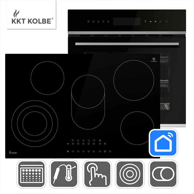 Cuisinière: 60cm Four encastrable EB8005ED + 77cm Plaque Induction