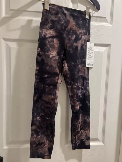 NWT Lululemon Align Pant 28” Size 2 Diamond Dye Graphite Grey Pink