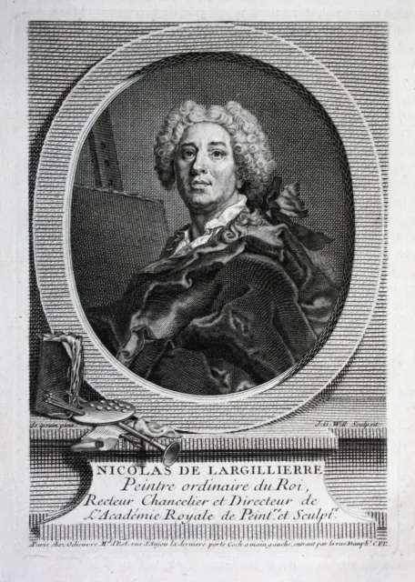 Nicolas De Largilliere Pittore Artista Paris Ritratto Rotocalco Kupfersich