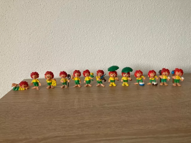 Ü-Ei Pumuckl, 13 Figuren mit Varianten und kopierten Beipackzettel, Top Zustand