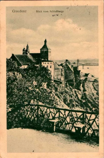 Ak Gruss Aus Graudenz Danzig Blick Vom Schlossberg 1915