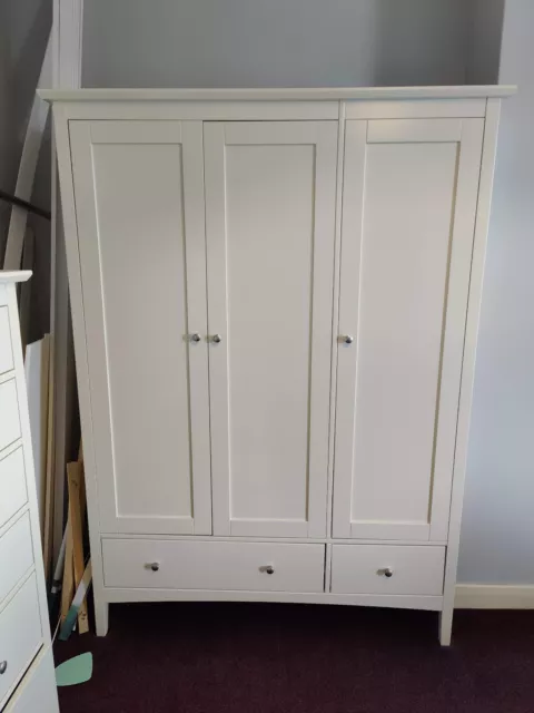 M&S Hastings Ivory Triple Wardrobe - excellent condition