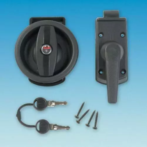 Caravan/Motorhome Security Vecam Right-Hand Door Lock Set with Barrel & Keys