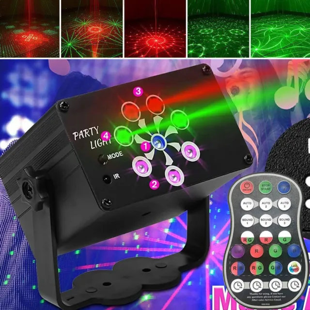 8-Eye Laser Projector RGB DMX Strobe Stage Light LED Bar DJ Disco Party Lighting