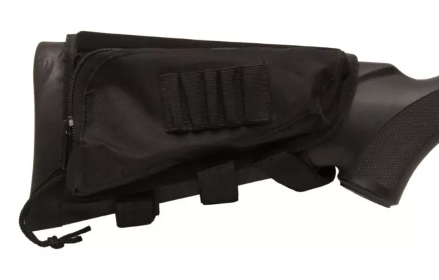 NEW Pro-Tactical Rifle Butt Stock Cheek Pad Shell Ammunition Holder Universal