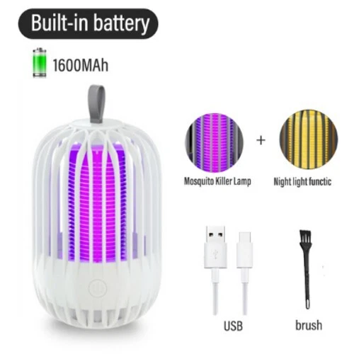Lampe Anti-Moustiques Électrique, USB, Silencieux, UV, Répulsif Électrique
