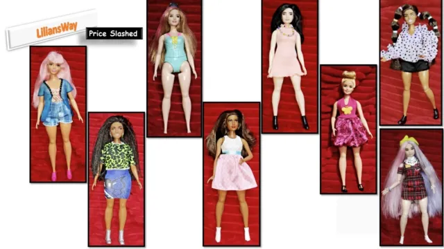 Mattel Curvy Barbie Fashion Dolls ~ Various Options