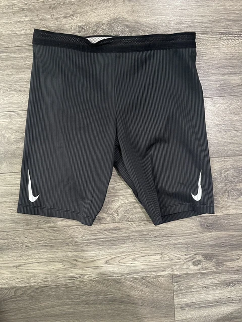 Nike Men's AeroSwift 1/2-Length Running Tights Large - Black