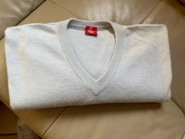 Maglioncino Uomo marca“Piacenza”100%Cashmere Celeste Bellissimo Tg 58 Come Nuovo