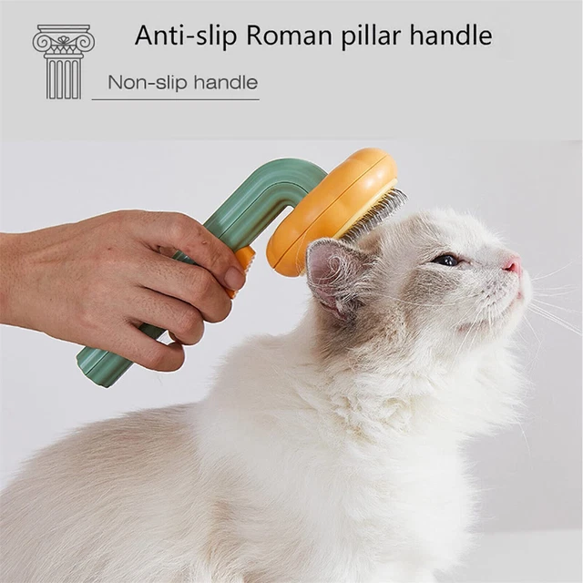 Pet Hair Remover Dog Cat Comb Grooming Massage Deshedding Self Cleaning Brush 3