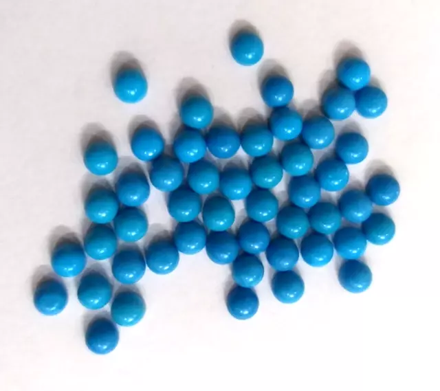 10 MM Round Sleeping Beauty Turquoise Loose Stone Cabochon 15 Pc Lot Lab-Created