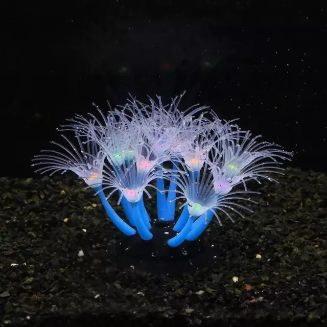 Silicone Glowing Artificial Fish Tank Aquarium Coral Underwater Decor Ornament