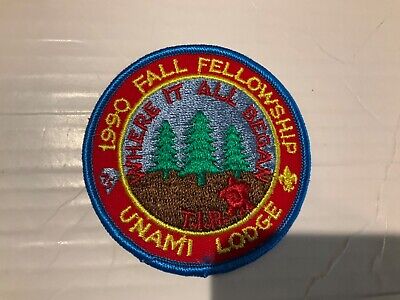 Unami Lodge One 1990 Treasure Island Fall Fellowship event patch SALE!!!