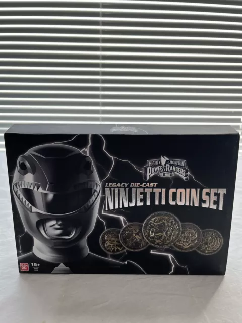 Power Rangers Legacy Ninjetti Diecast Morpher Coins Set Mighty Morphin Ninja Nib