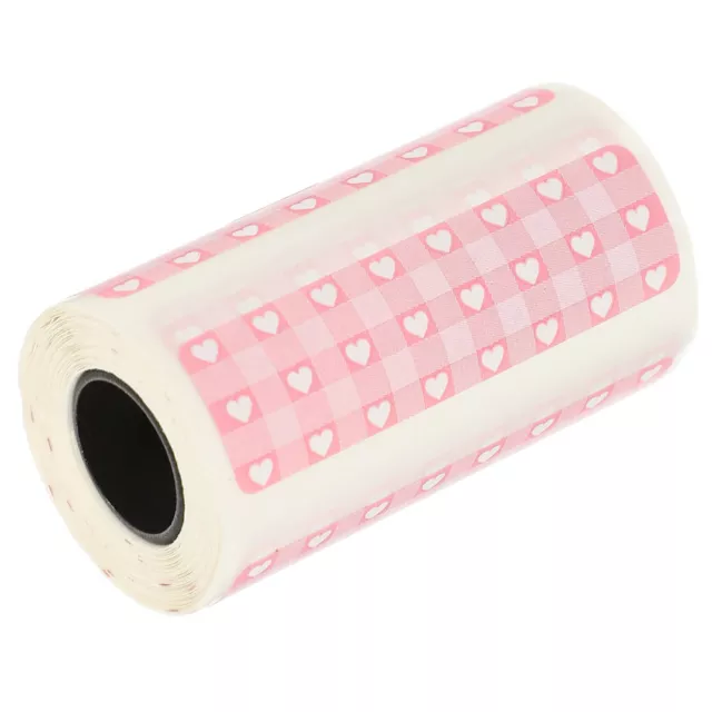 Blank Direct Thermal Labels Roll Stickers Pink Printer Paper-RS