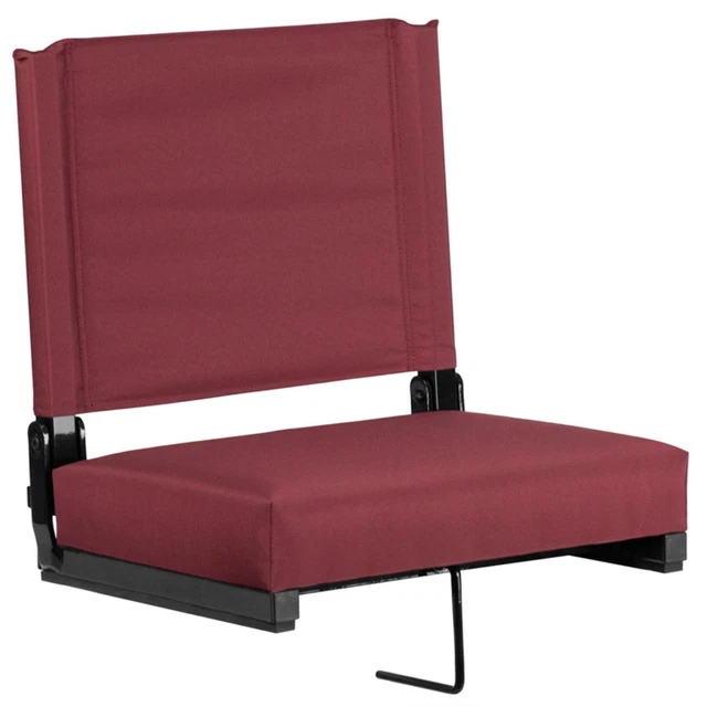 Flash Furniture Aluminum And Rubber Chair With Maroon Finish XU-STA-M-GG