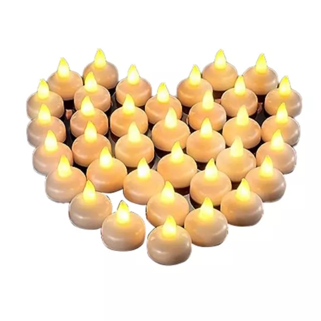 48 Flameless Water Candles, Floating Water Electronic Candles, Wedding2593